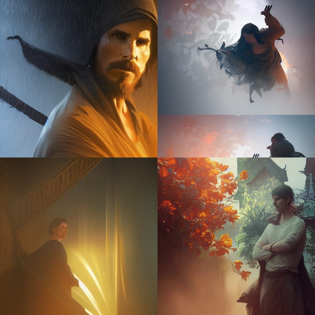 Bangkok Portrait in Digital Art Style