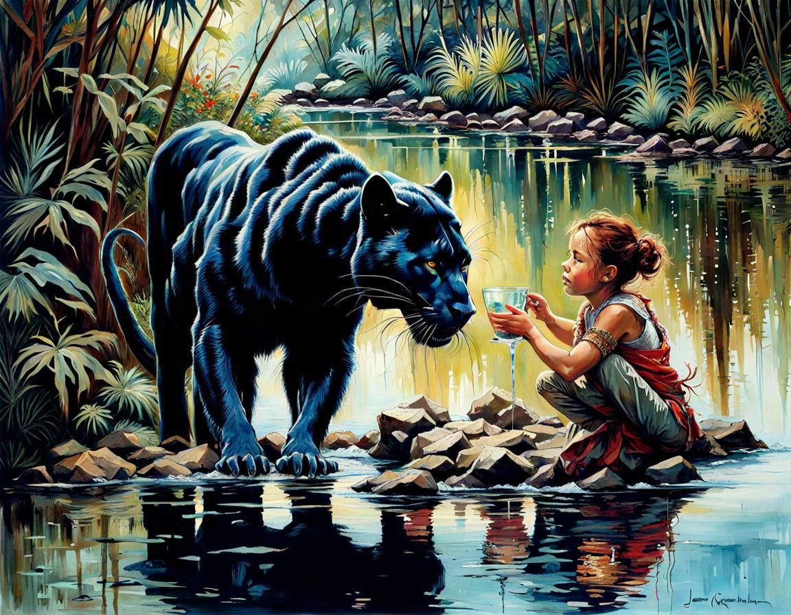 Black Panther's Dark Reflection: A Detailed Fantasy