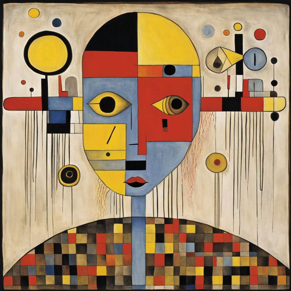 Weeping Android in Bauhaus Style