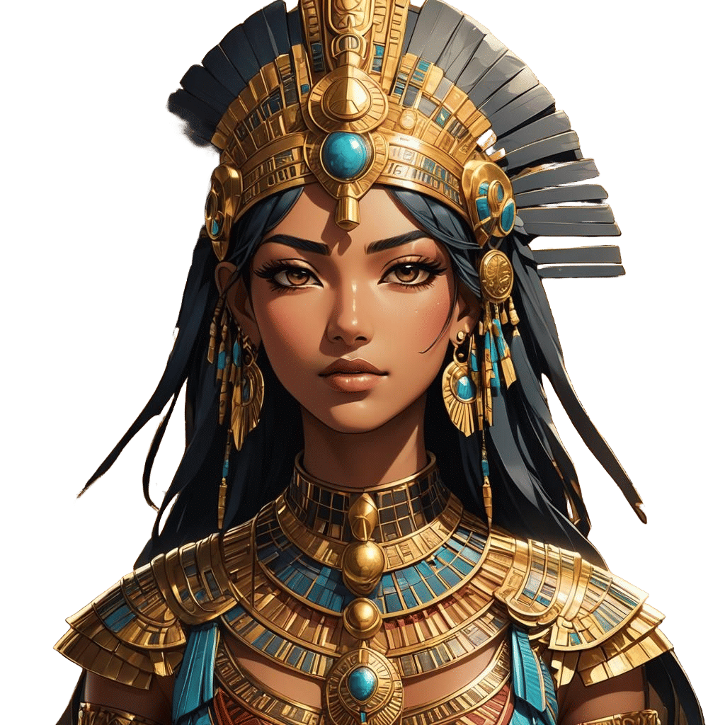 Pharaonic Girl in Anime Style