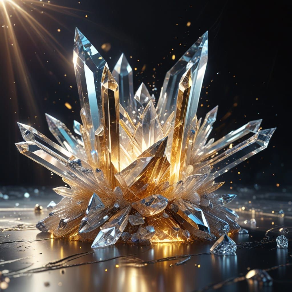 Crystal Throne Concept Art in Digital Style
