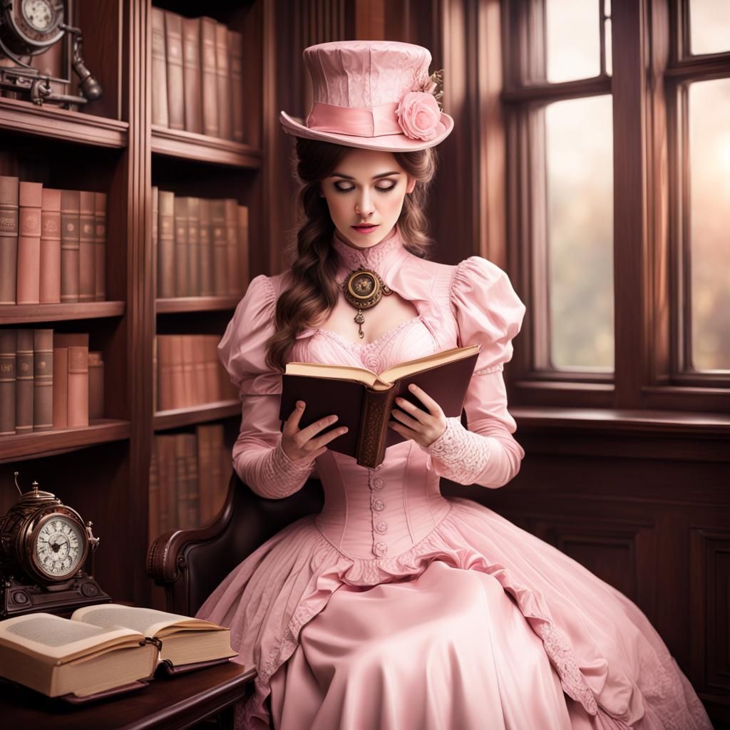 Victorian steampunk woman