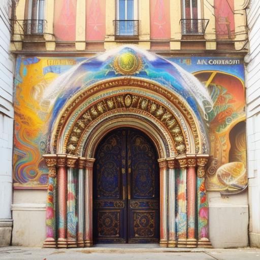 Surreal White: A Photorealistic Psychedelic 3D Render