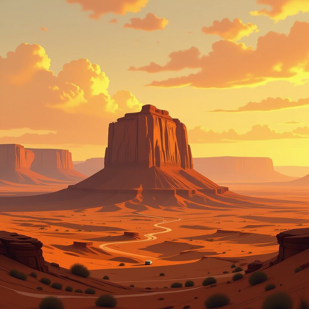 Factory Butte: Utah's Desert Landscape Art