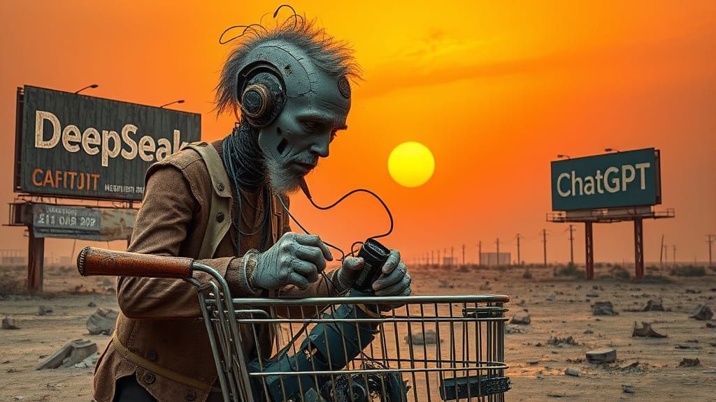 Cyberpunk Rebirth in a Dystopian Wasteland