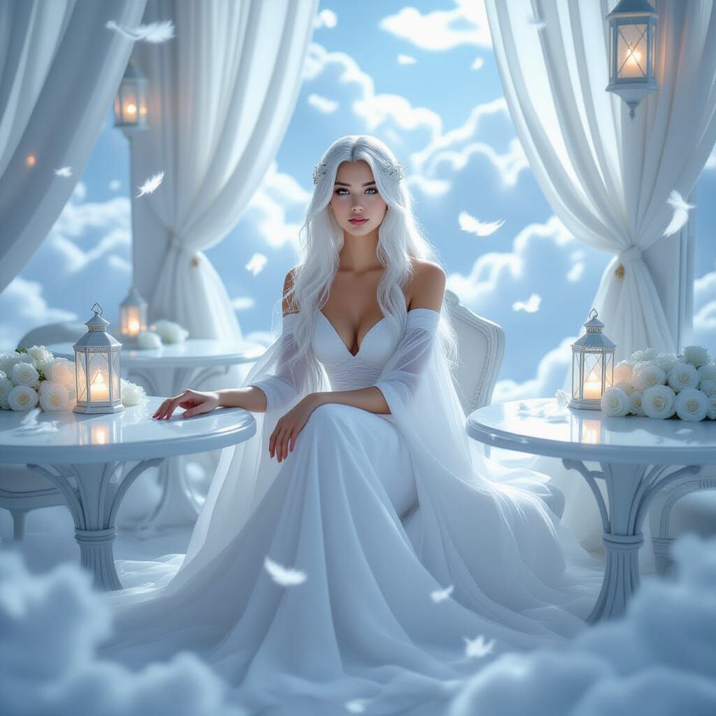 Celestial Goddess in Cloud Cafe