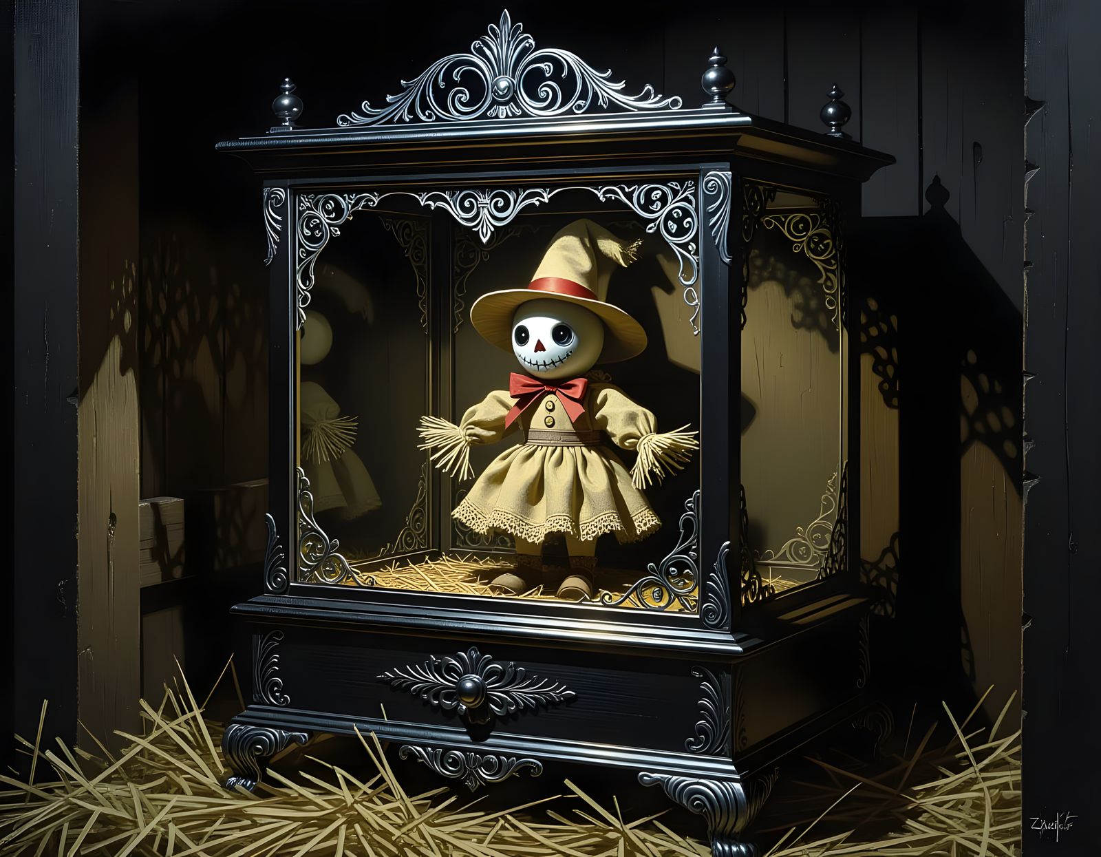 Scarecrow Music Box Digital Art