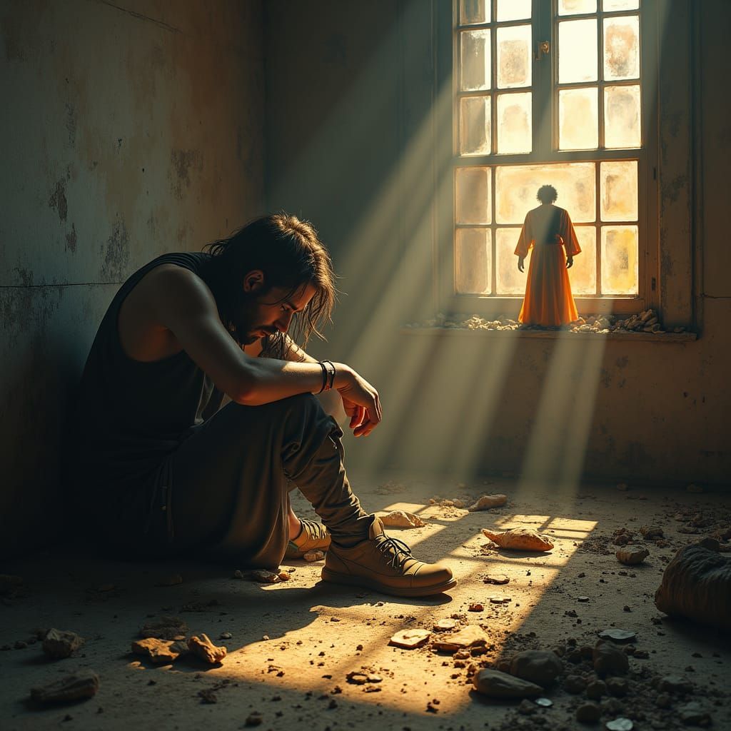 Despair to Triumph: A Hyper-Realistic Matte Painting