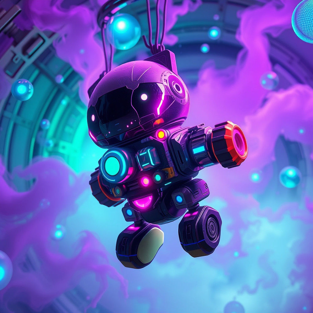 Futuristic Toy in Dystopian Sci-Fi Style