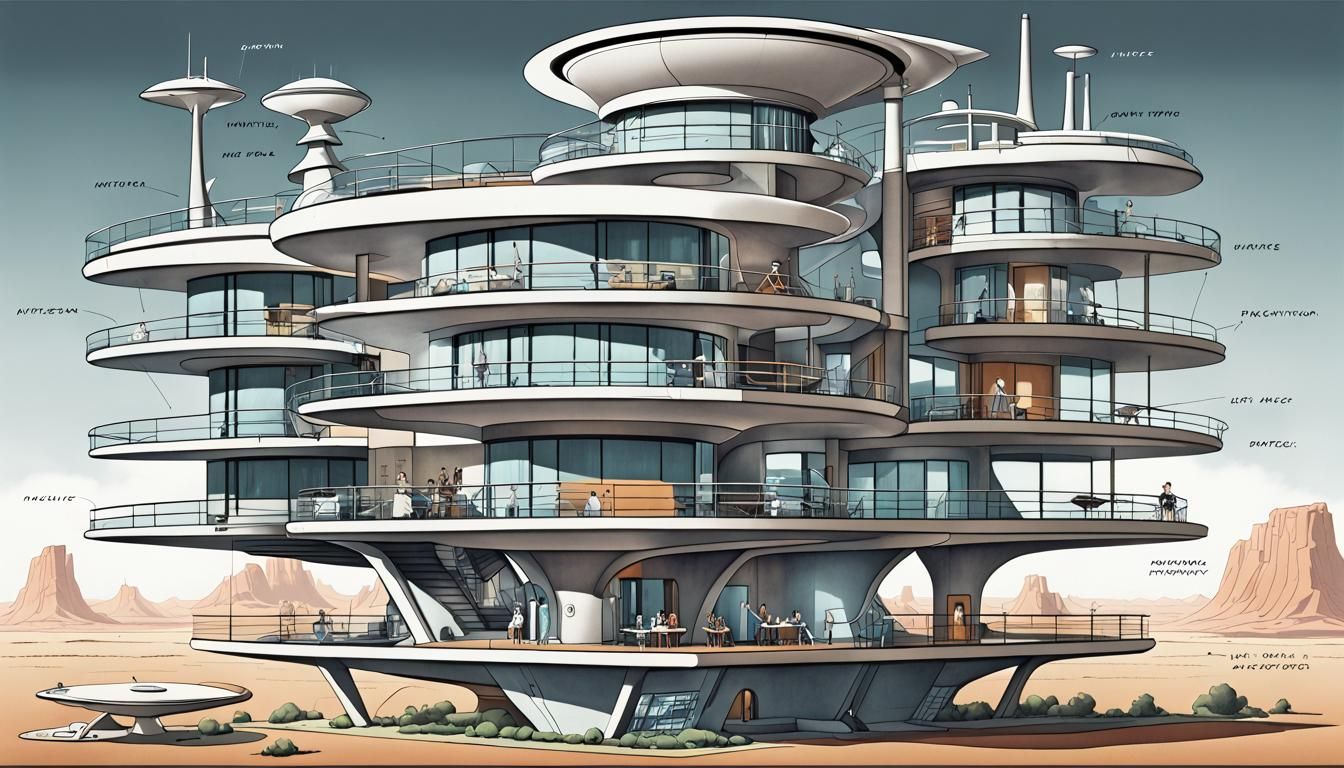 modern apartment building, unique, attractive,  appealing an...