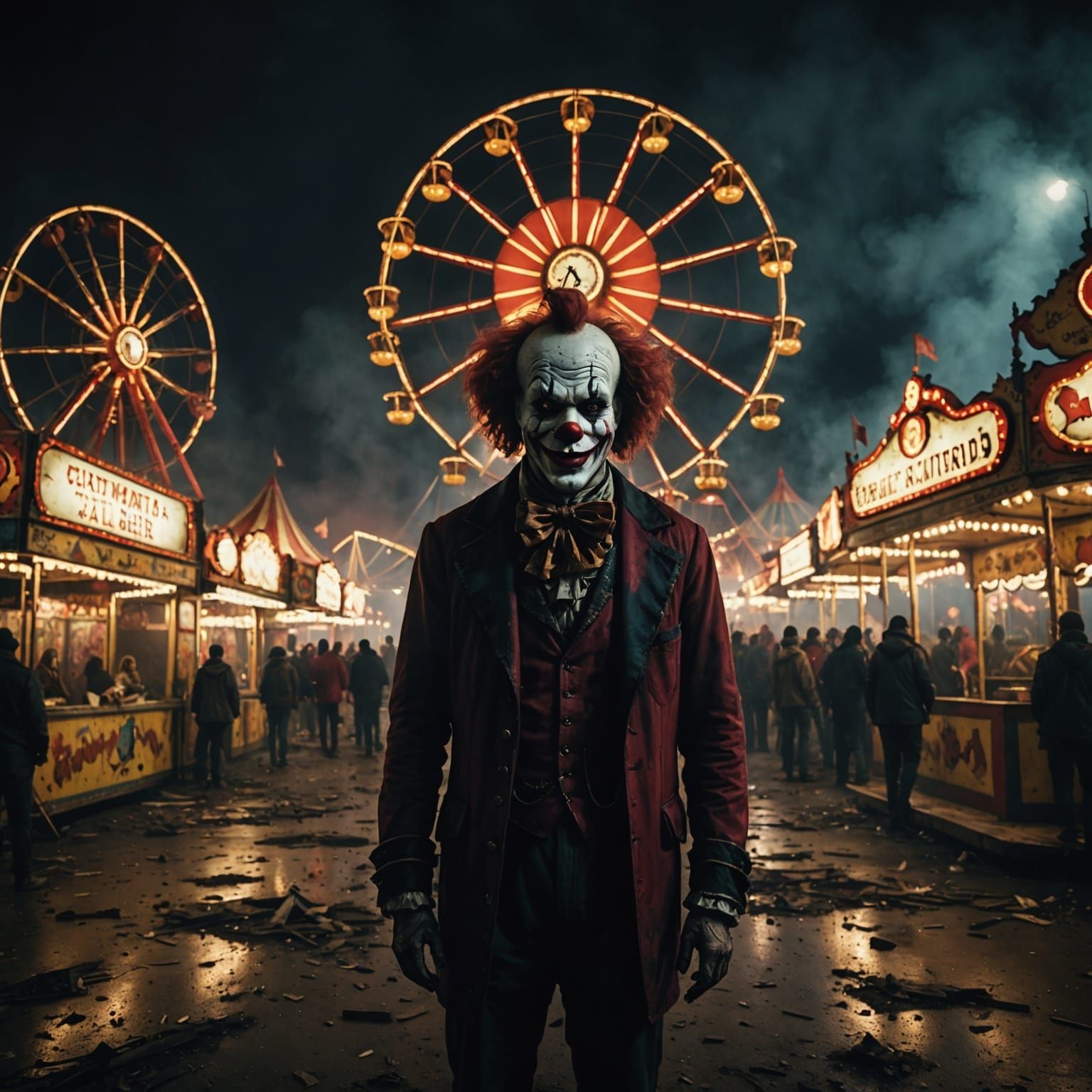 Midnight Carnival: Dark Horror Scene