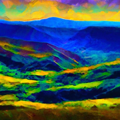 Epic Hill Landscape Digital Matte Painting