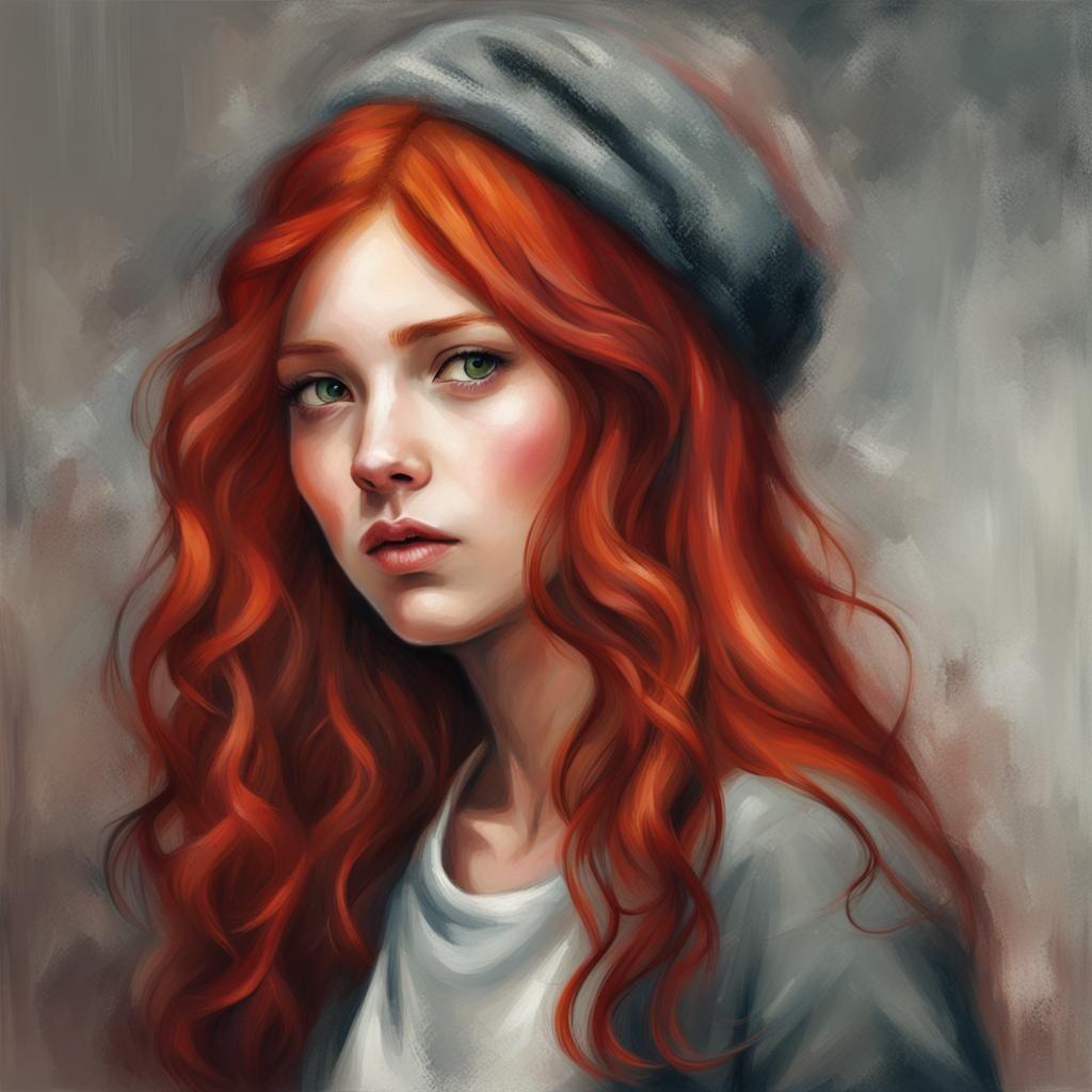 Red-Haired Girl Portrait