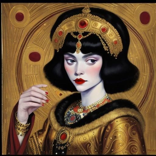 Ethereal Vampires in the Style of Art Nouveau