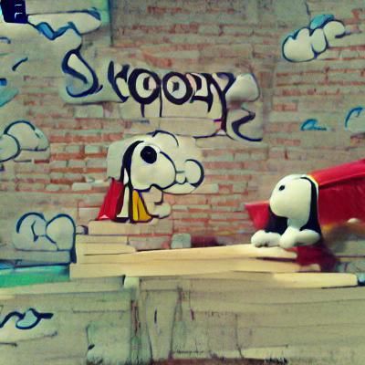 AI Image of Snoopy the Cartoon Beagle