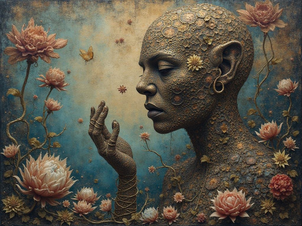 Jacquard Weave Ushabti Golem Inuk Otherworldly Environment