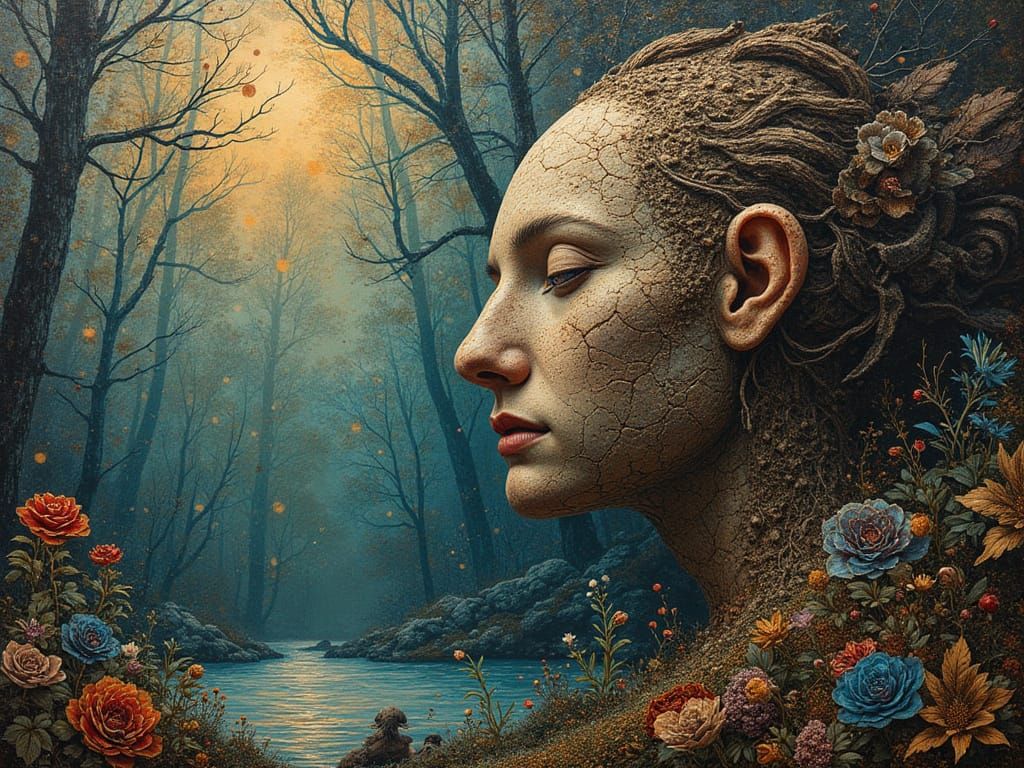 Jacquard Weave Ushabti Golem Inuk Otherworldly Environment