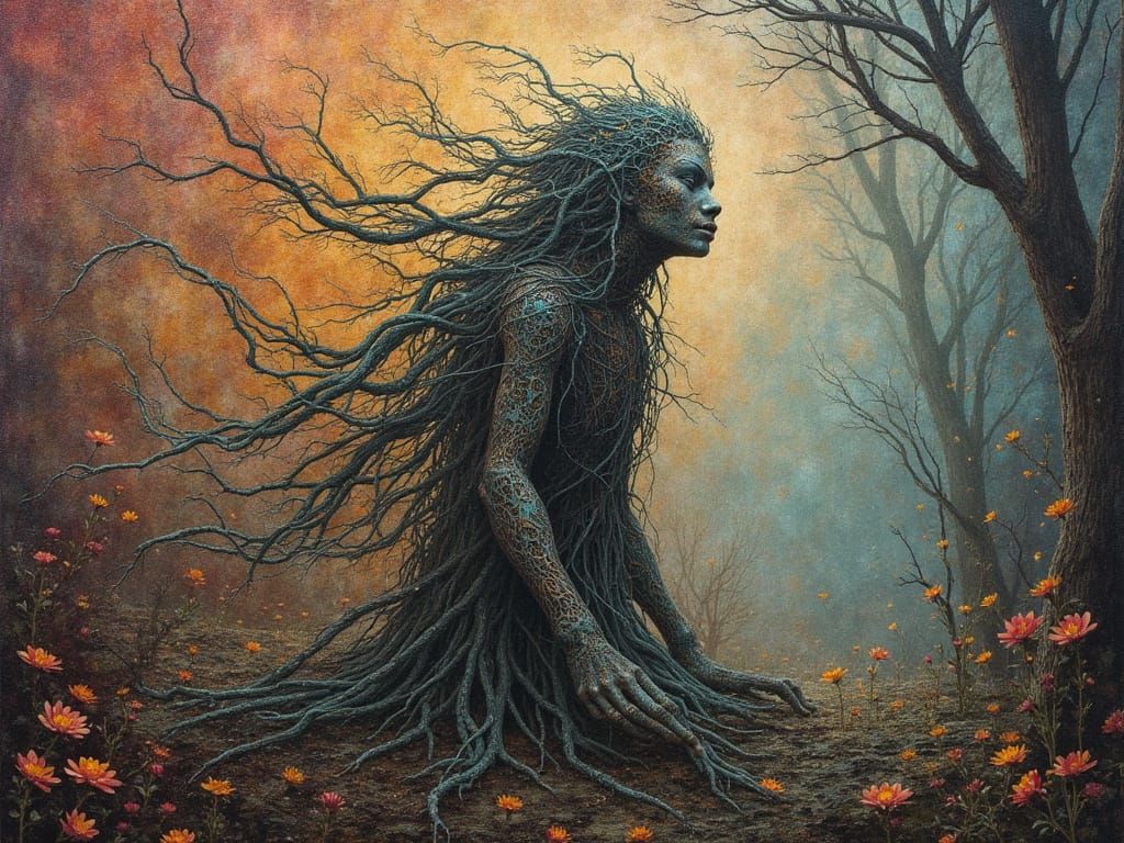 Jacquard Weave Ushabti Golem Inuk Otherworldly Environment