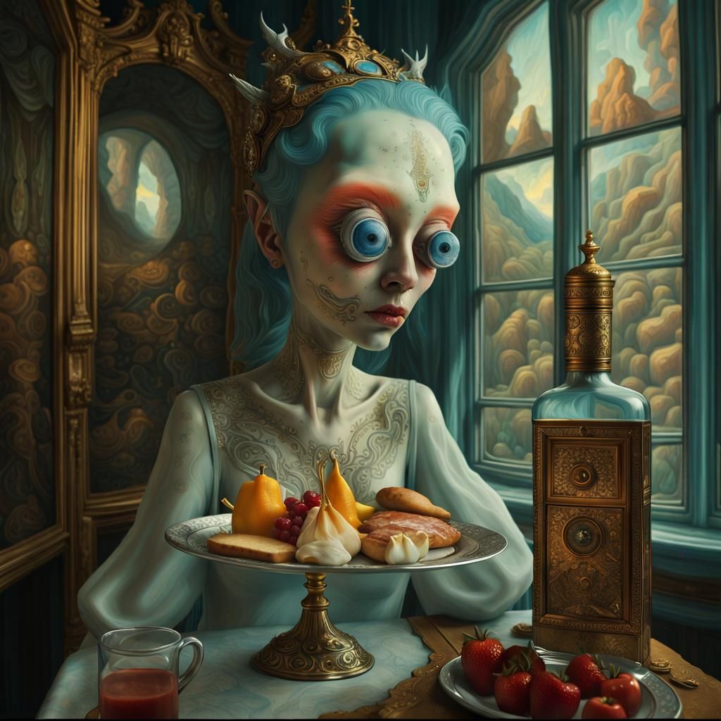 Magical Biological Life: A Surreal Photorealistic Photograph