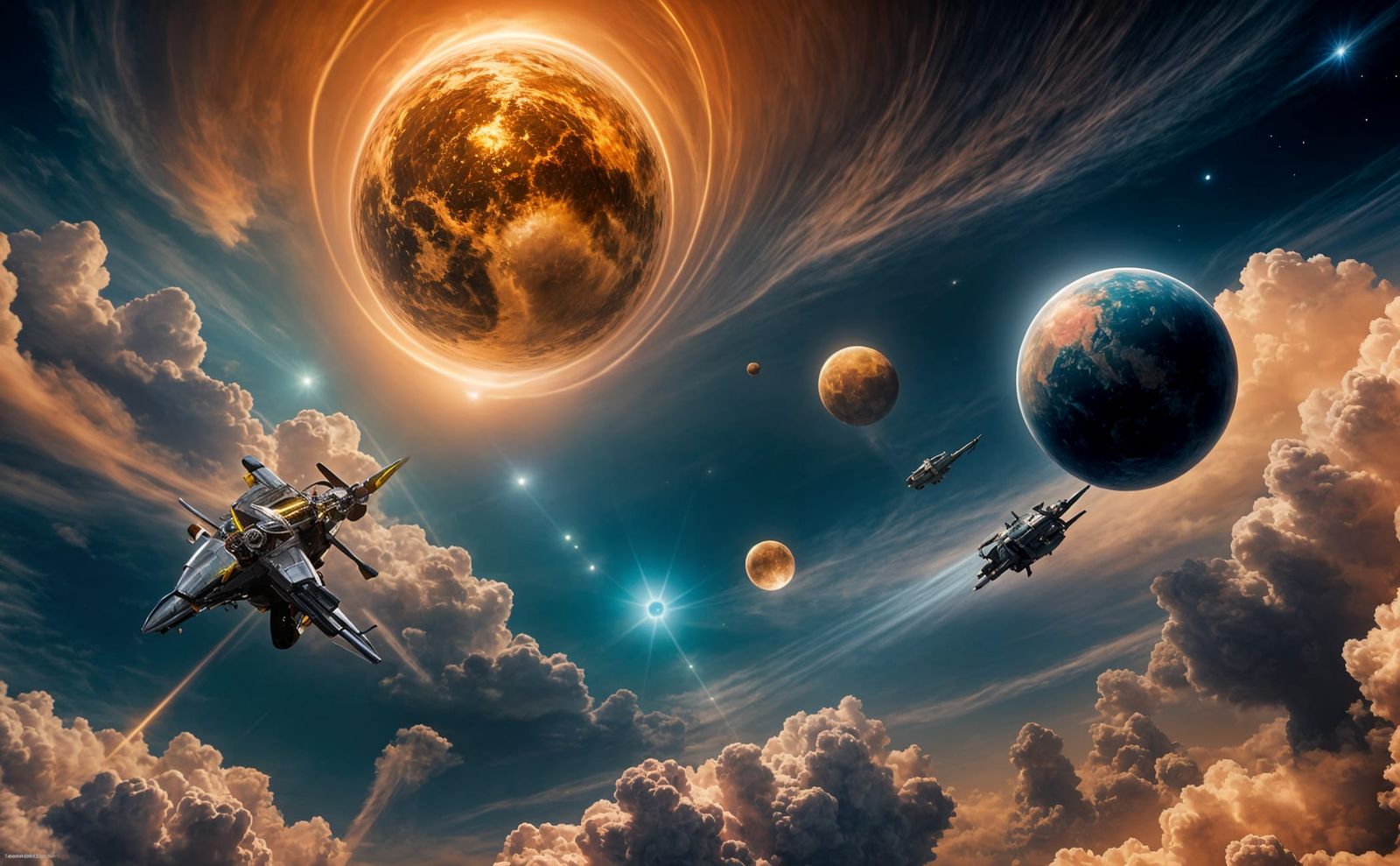 Giant Turtle Flies Through Space Carrying World