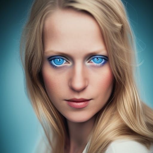 Beautiful Scandinavian Woman Portrait, Professional Photogra...