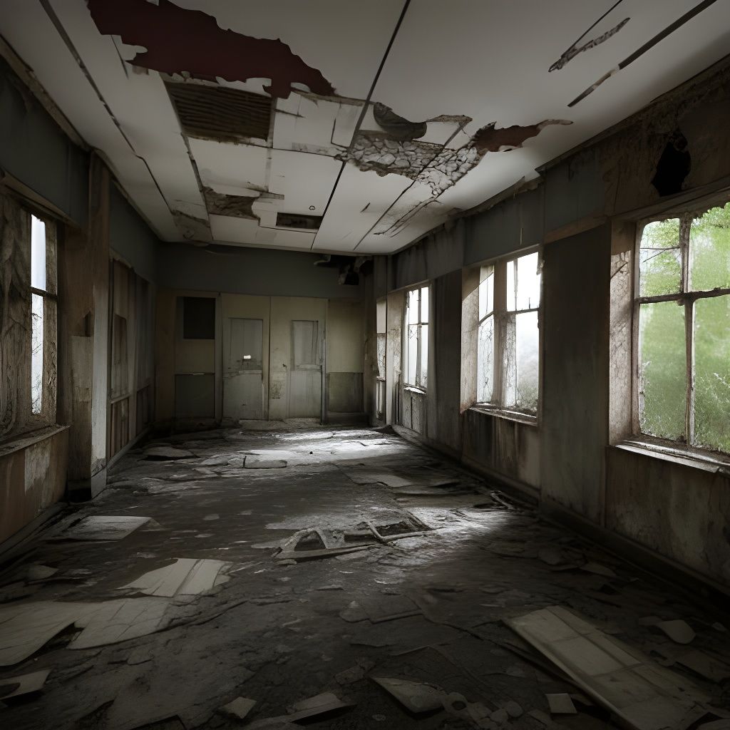 Abandoned Hospital in Desolate Decay