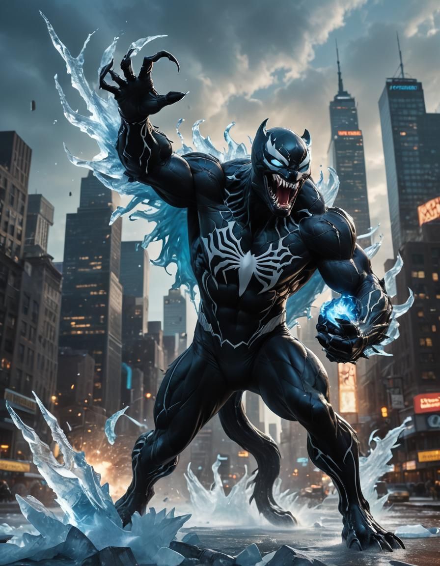 Sea Leopard as Venom Shoots Ice Beams