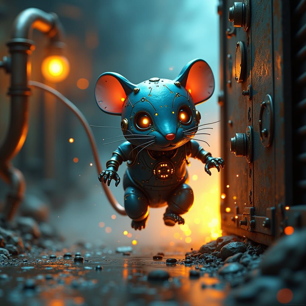 Mouse Bot's Escape from Steampunk Lab