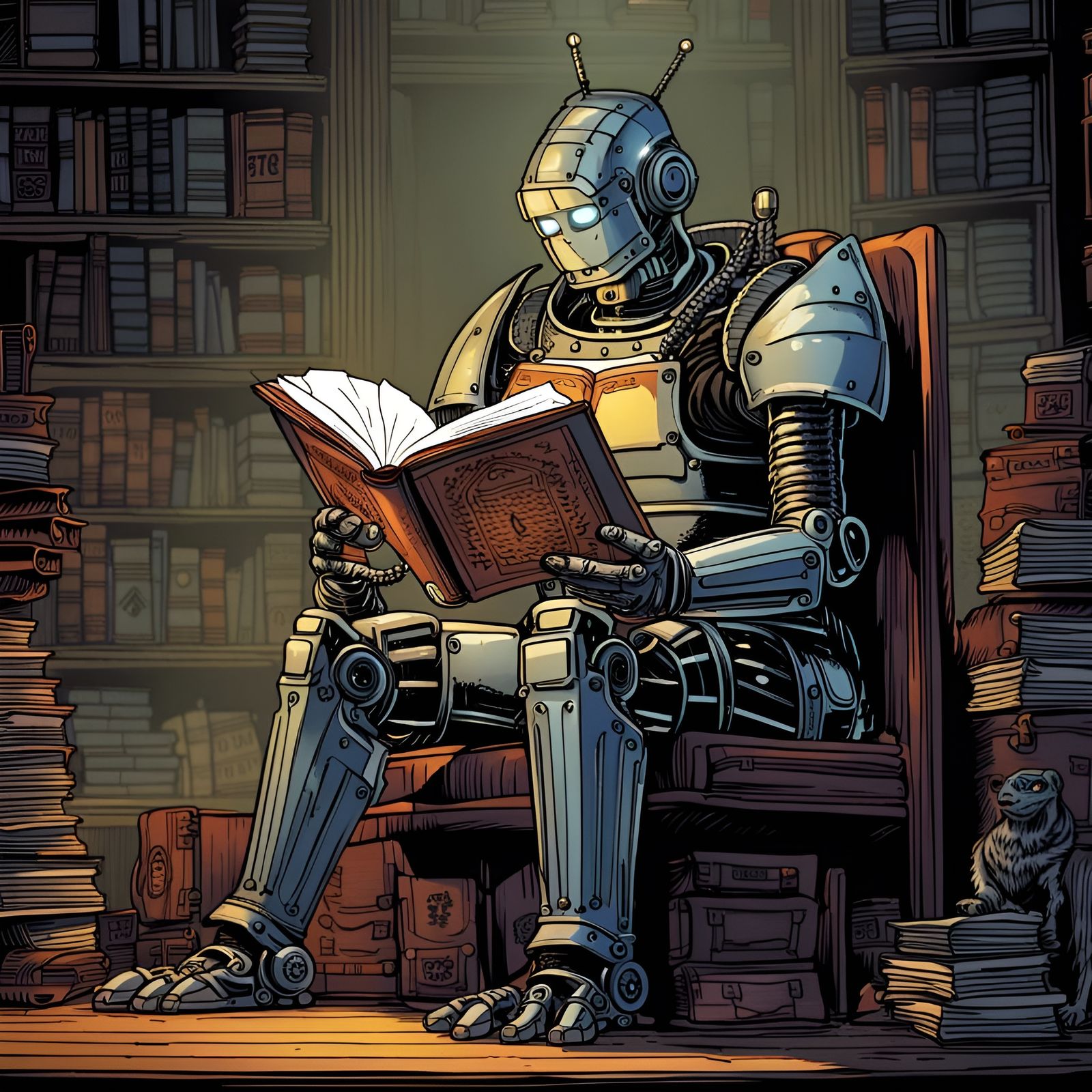 Robot Reads Macbeth: Comic Book Art