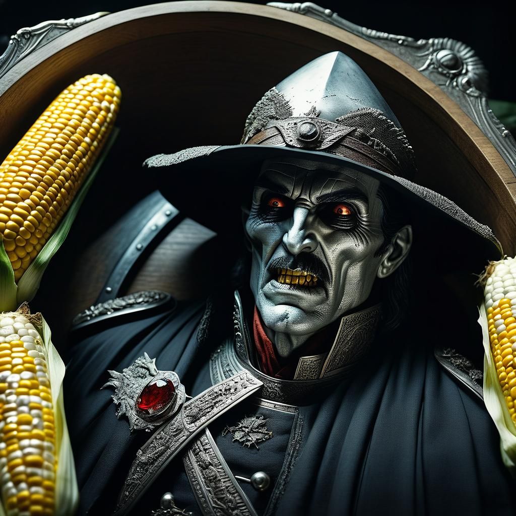 Vlad the Impaler Vampire in Casket: Cinematic Still