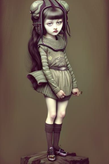 Girl in a sweater