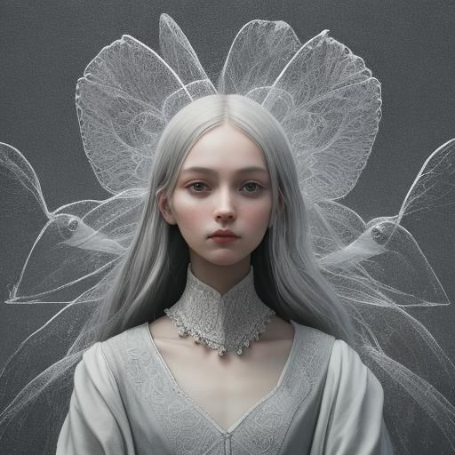 Ethereal Minimal Art in Dove Gray