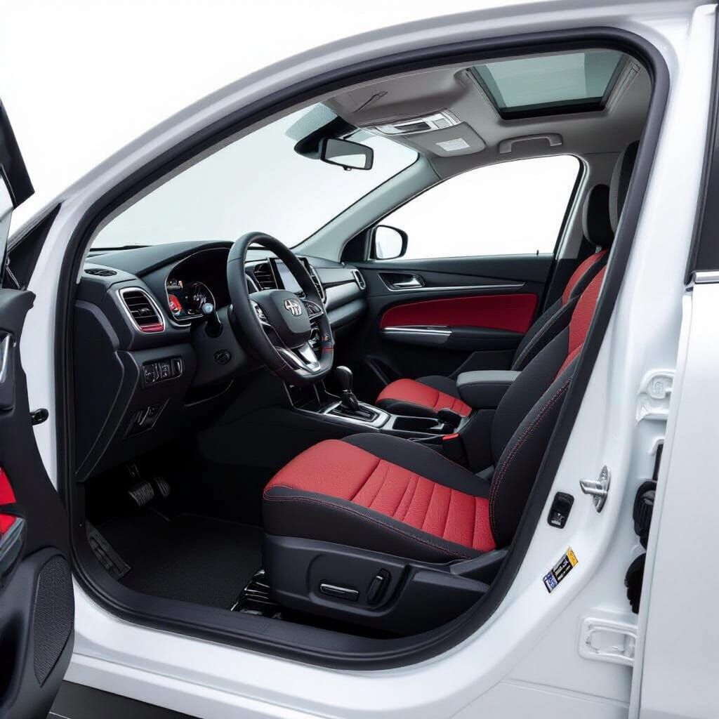 Daihatsu Sigra Car Interior with Sporty Leather Seats