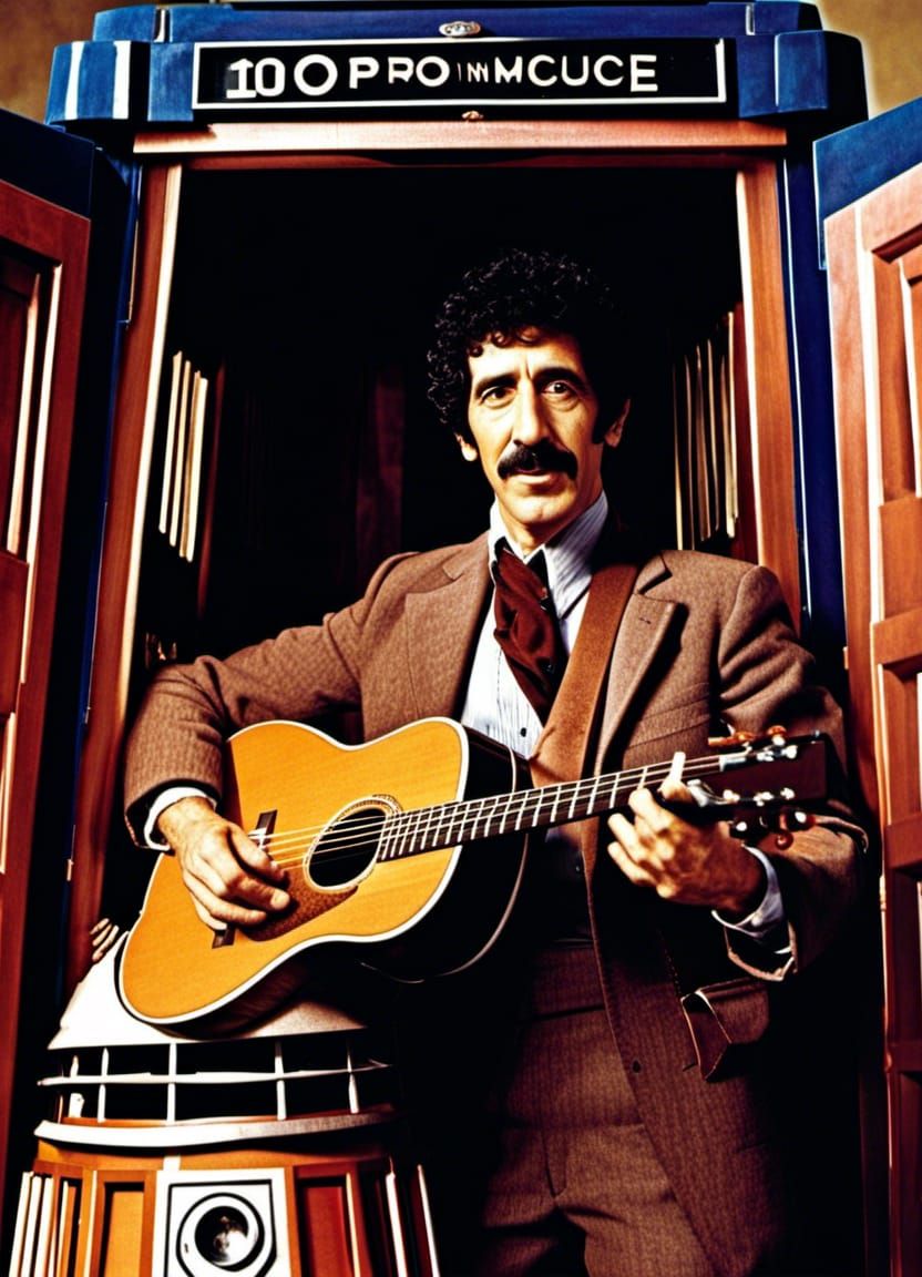 Jim Croce as Doctor Who in the TARDIS