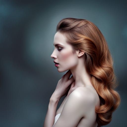 Woman Displaying Deep Affection and Tenderness