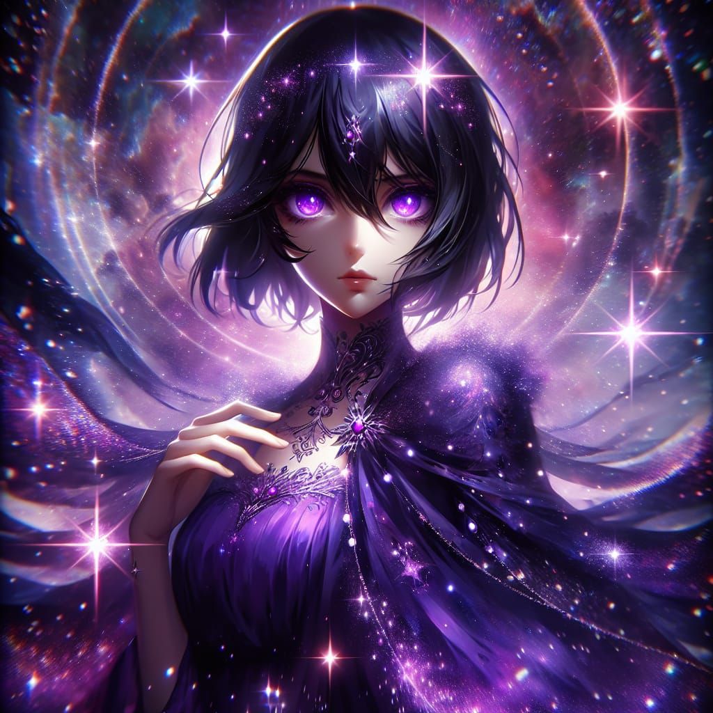 Mystical Starry Night Character Concept Art