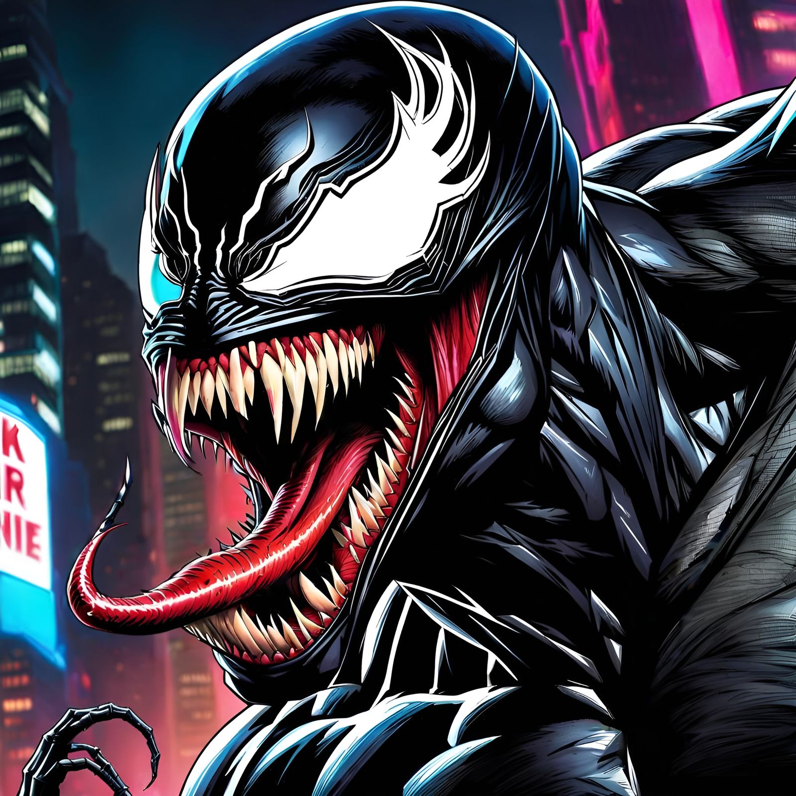 Venom and Eddie Brock Merge in Brutal Comic Art