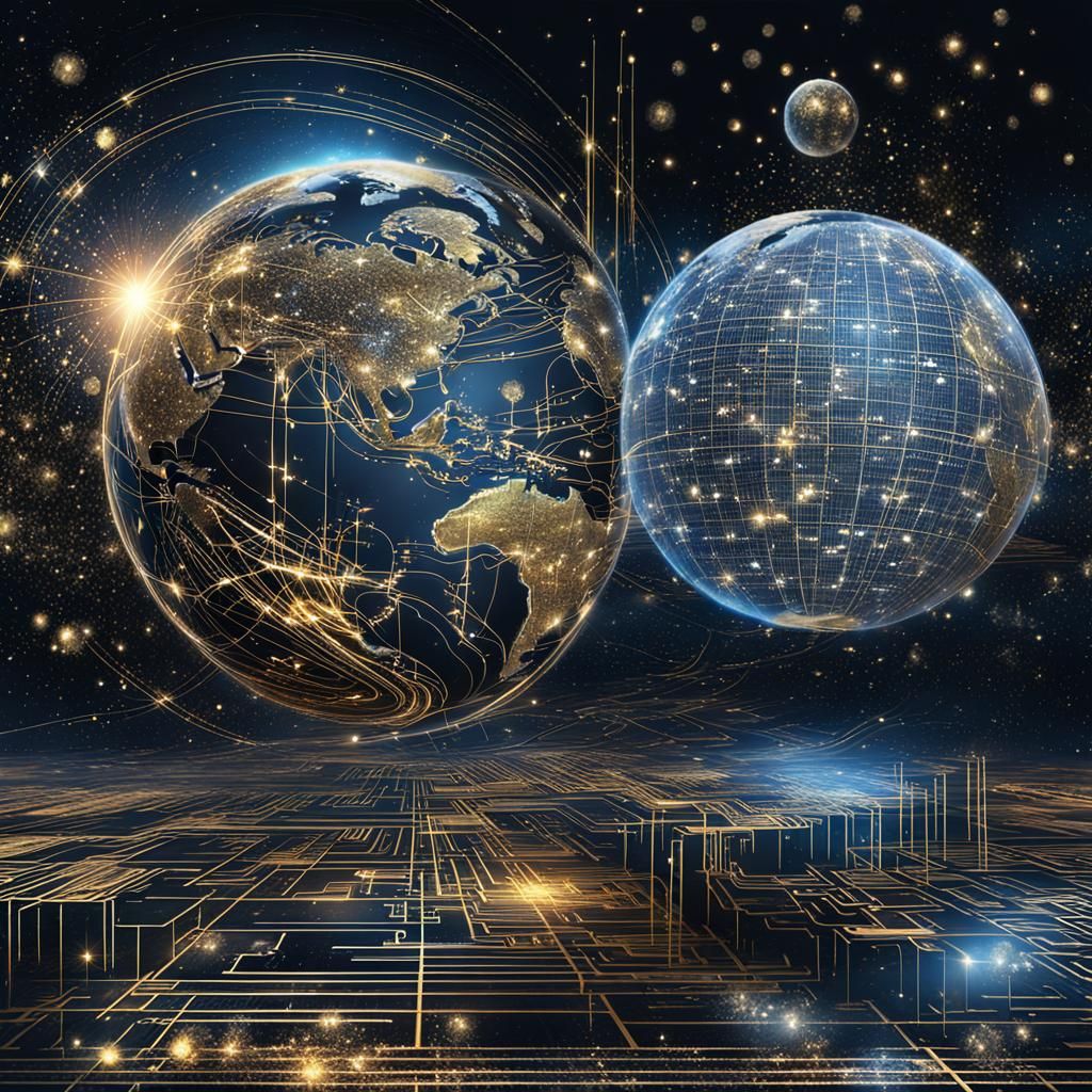 God created the eart in digital space