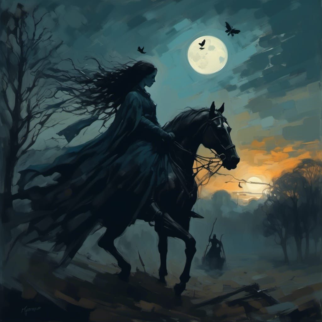 She leads me through moonlight