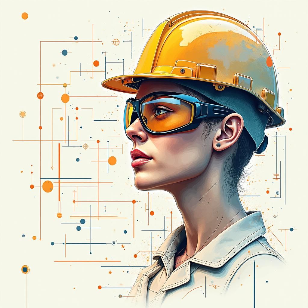 Abstract Art: Occupational Safety and Futuristic Technology