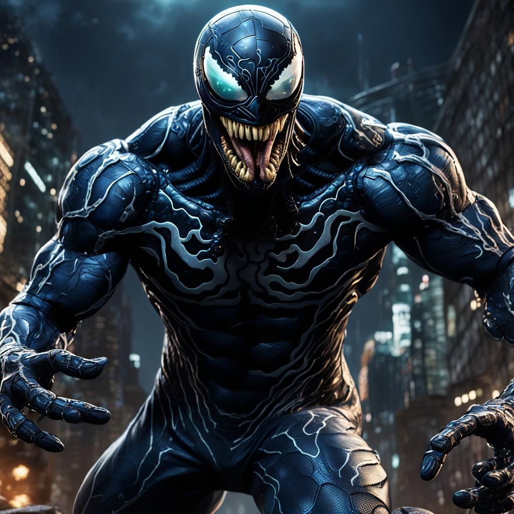 Venom Suit Hypnotist: Detailed Fantasy Concept Art