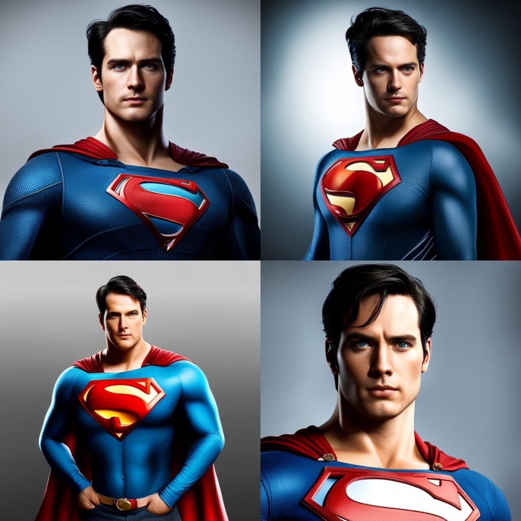 Realistic Superman Soaring Through the Sky