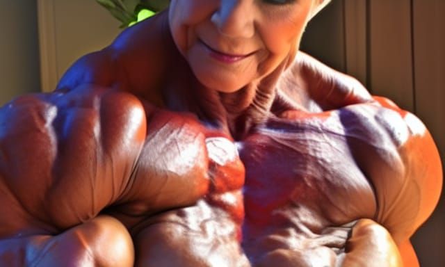 Muscular Grandma Bodybuilder Shows Off Ripped Physique