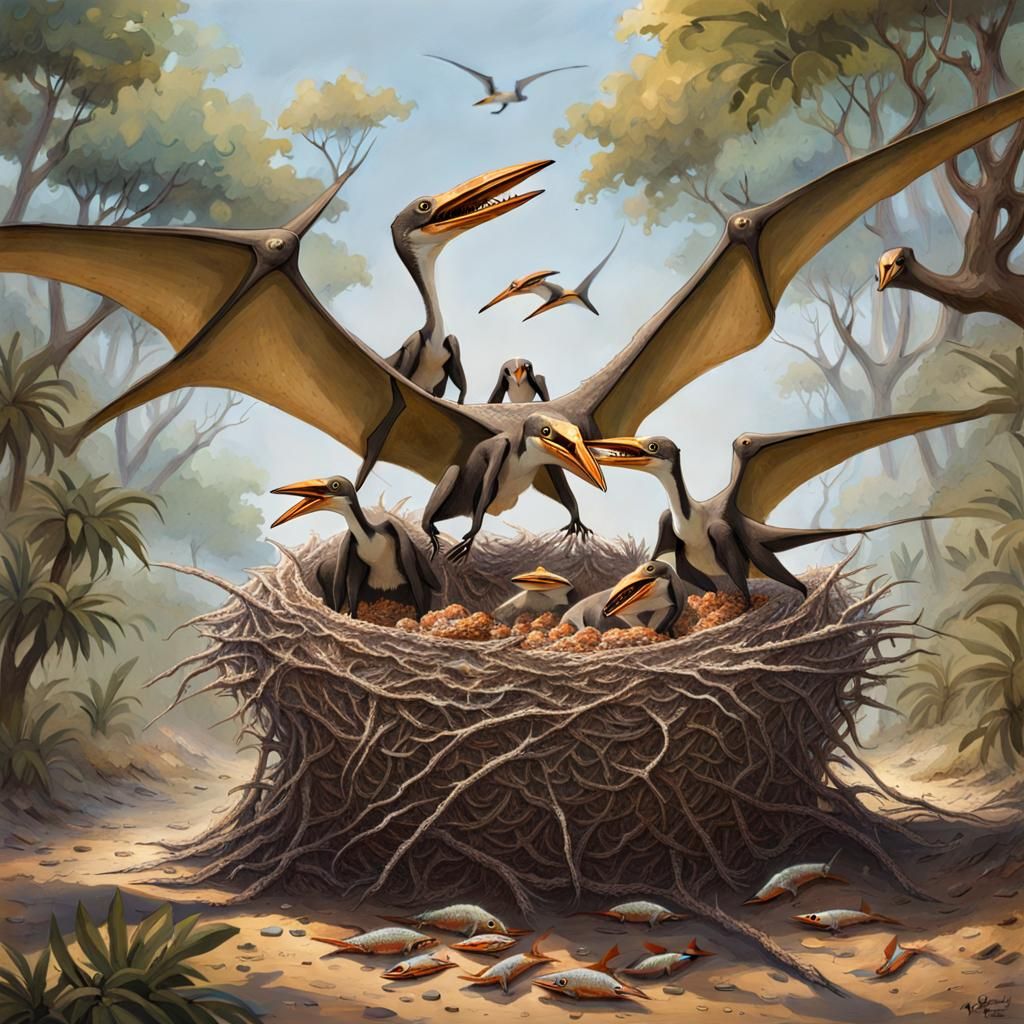Pterodactyl nest