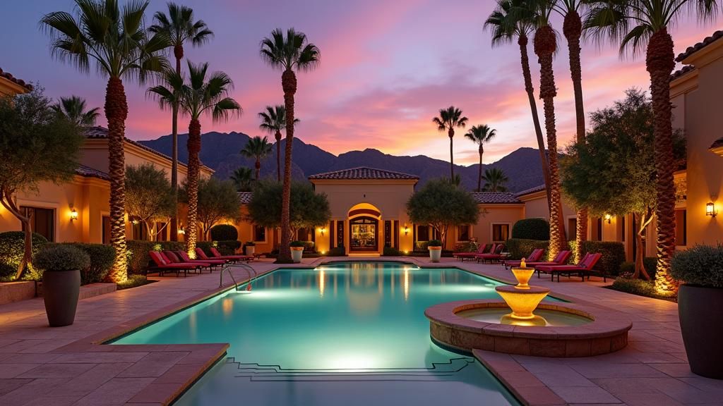 Scottsdale Resort at Sunset: A Hyperrealistic Vision