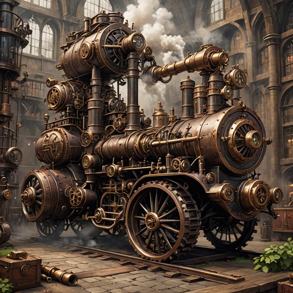 Harry Potter in Steampunk Engine