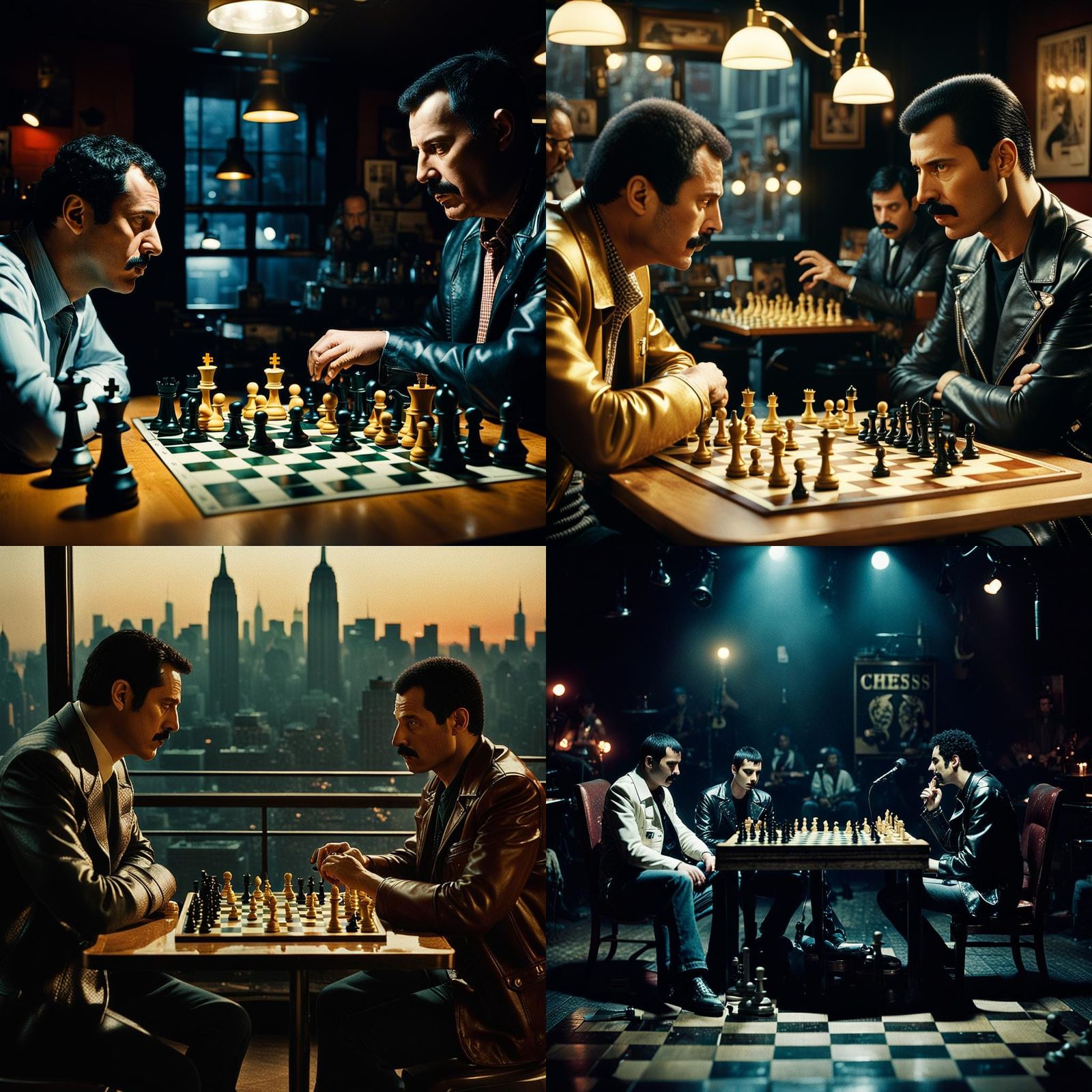Freddy Mercury Chess Match in New York: Cinematic