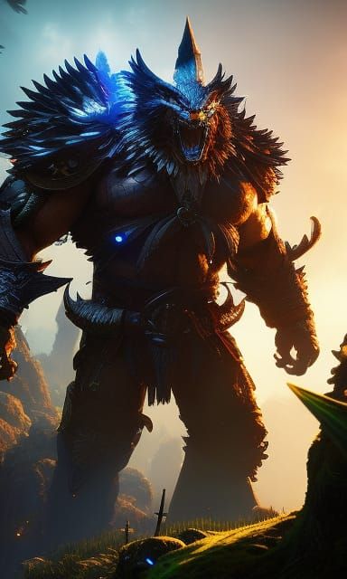 Feral Turtlebear in Forest with Pixie, Dungeons and Dragons ...