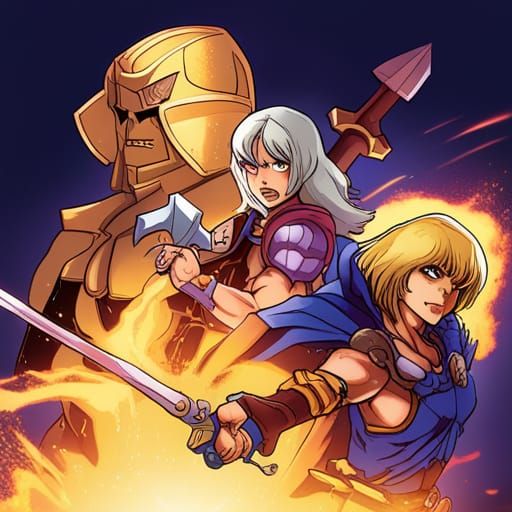 Masters of the Universe in Anime Style