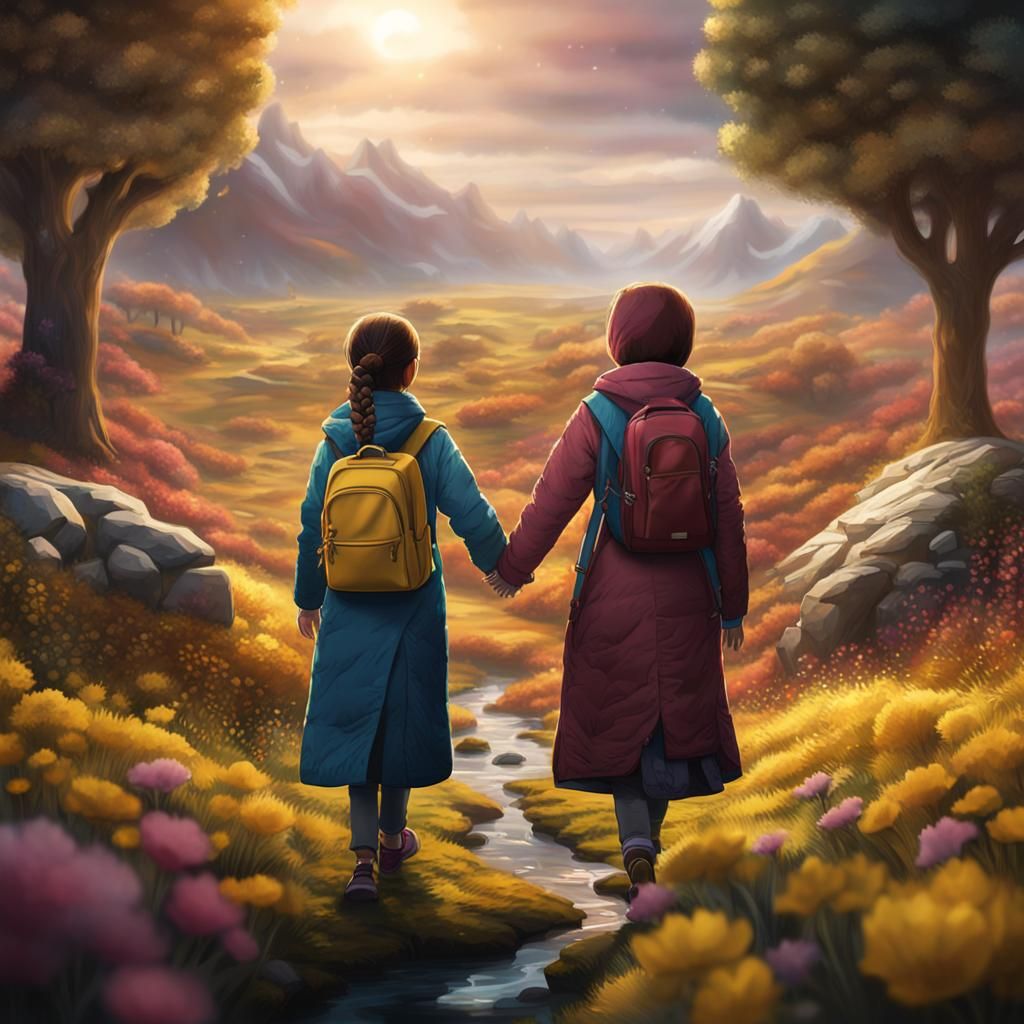 Greta Thunberg and Malala Yousafzai: Fantasy Concept Art